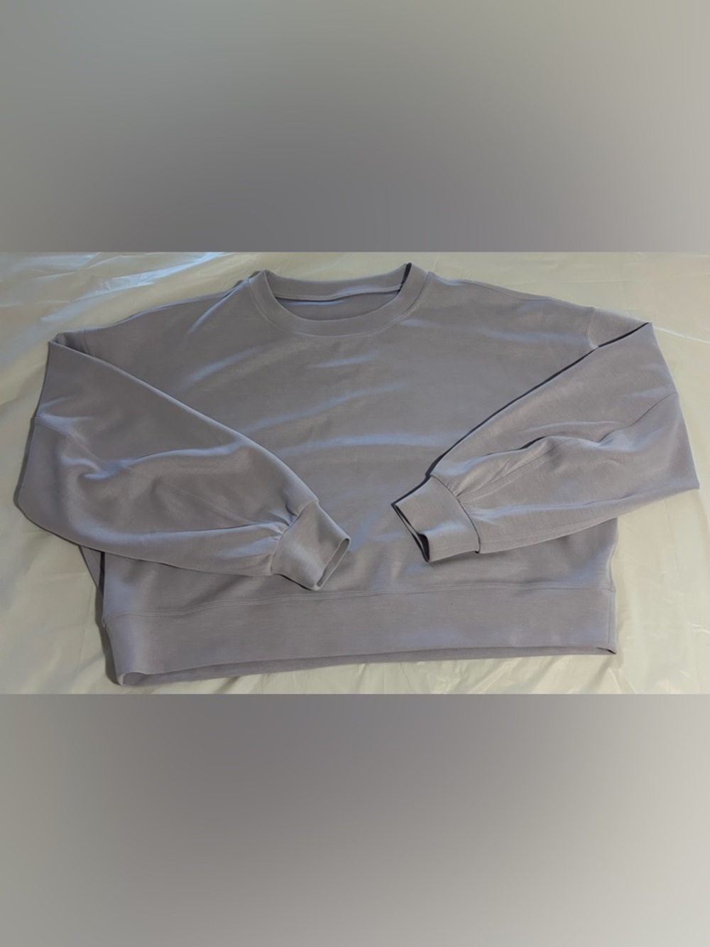 lululemon athletica Lavender Cropped Crew Sweatshirt